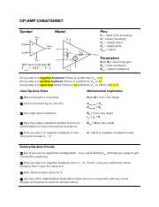 Operational amplifier lecture notes pdf example